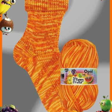 Opal 4-ply - Funny Fruits | Sukkalangat Snurre.fi
