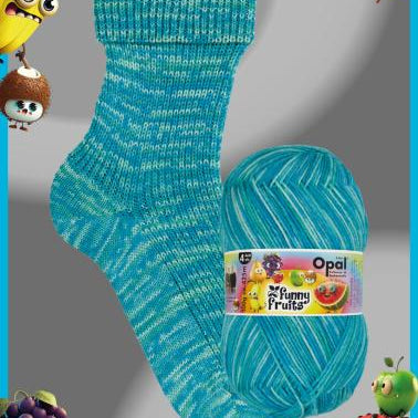 Opal 4-ply - Funny Fruits | Sukkalangat Snurre.fi