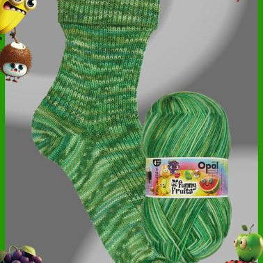 Opal 4-ply - Funny Fruits | Sukkalangat Snurre.fi