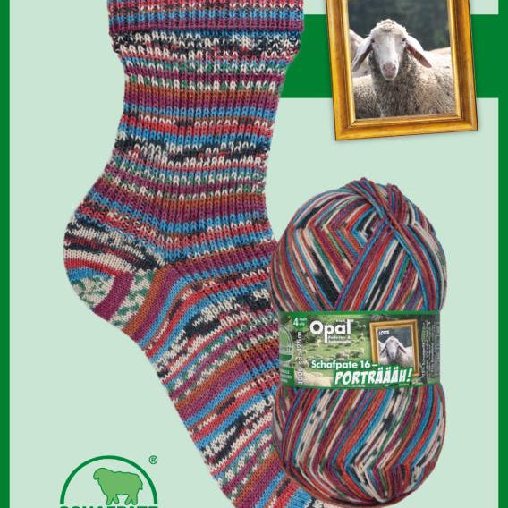 Opal Schaftpate Porträäh 4ply