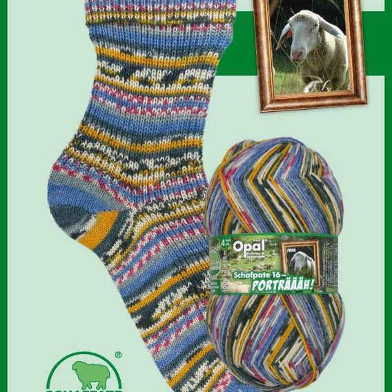 Opal Schaftpate Porträäh 4ply