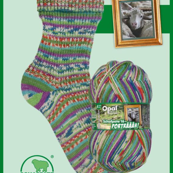 Opal Schaftpate Porträäh 4ply