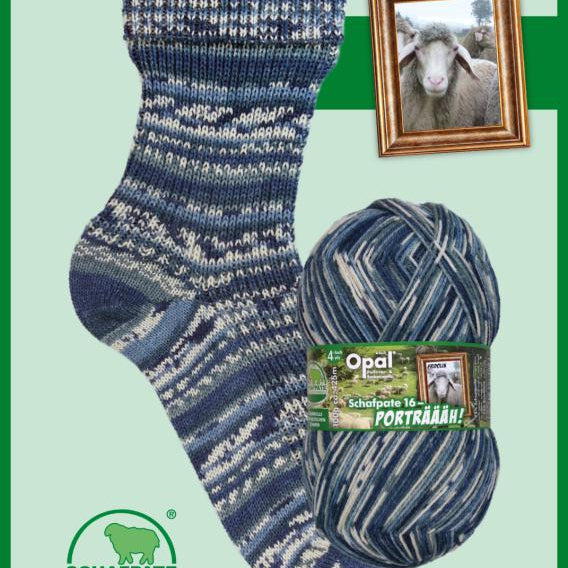 Opal Schaftpate Porträäh 4ply