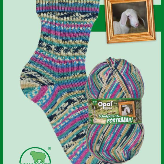 Opal Schaftpate Porträäh 4ply