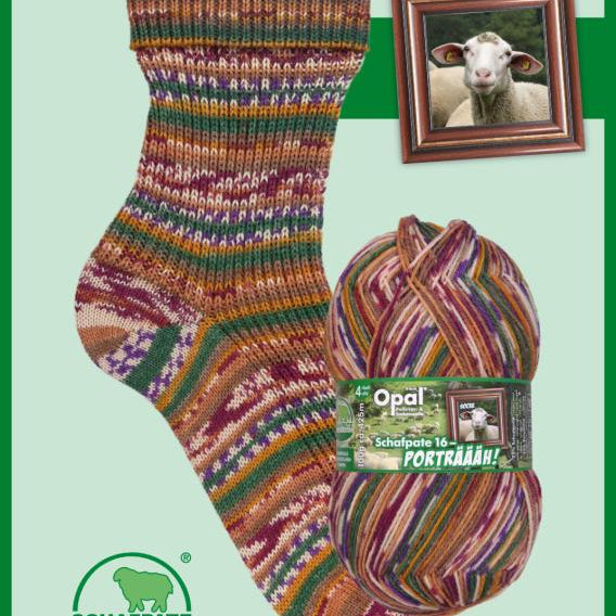 Opal Schaftpate Porträäh 4ply