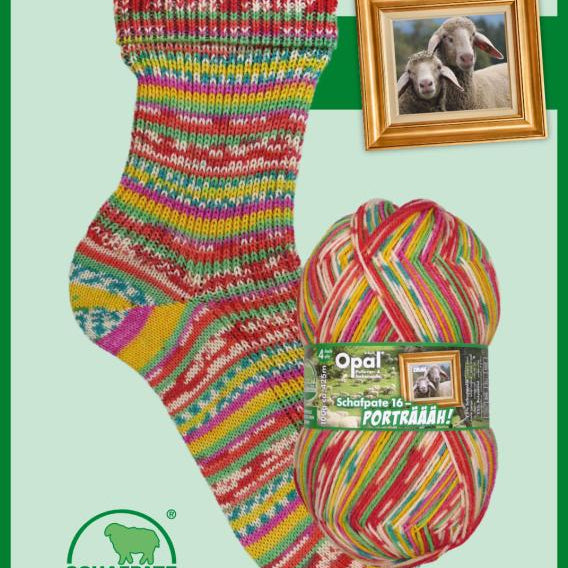 Opal Schaftpate Porträäh 4ply