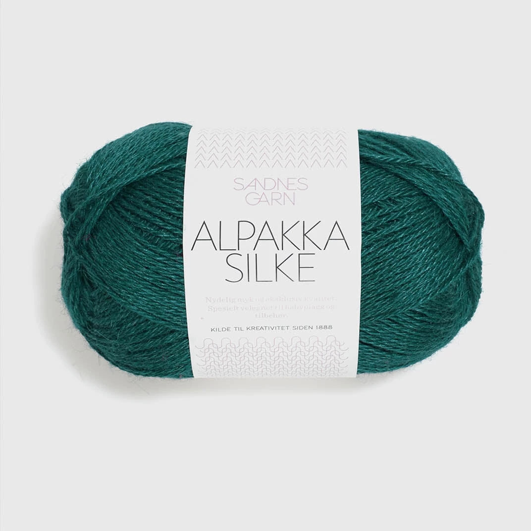 Sandnes Garn Alpakka Silke, 6765 Petrol