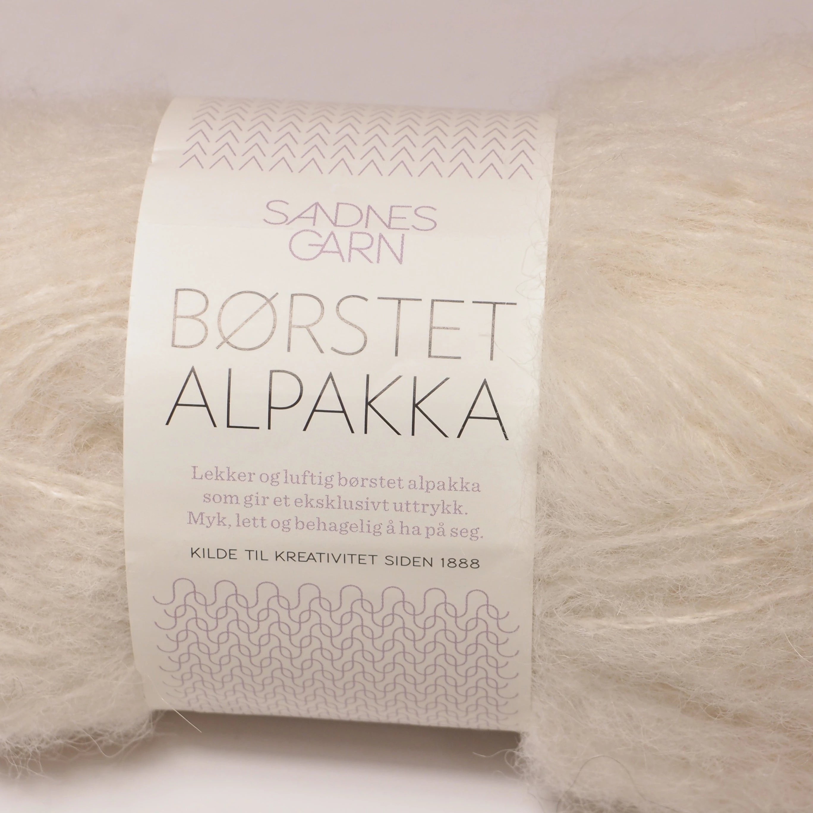 Sandnes Garn Borstet Alpakka,  1012 NATUR