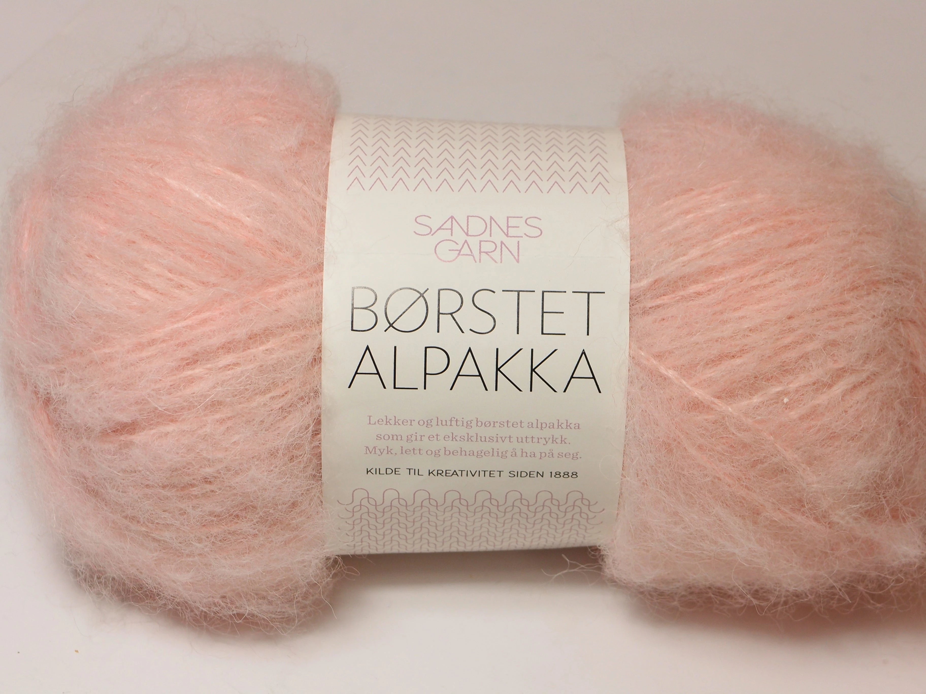 Sandnes Garn Borstet Alpakka, 4602 PUDDER ROSA