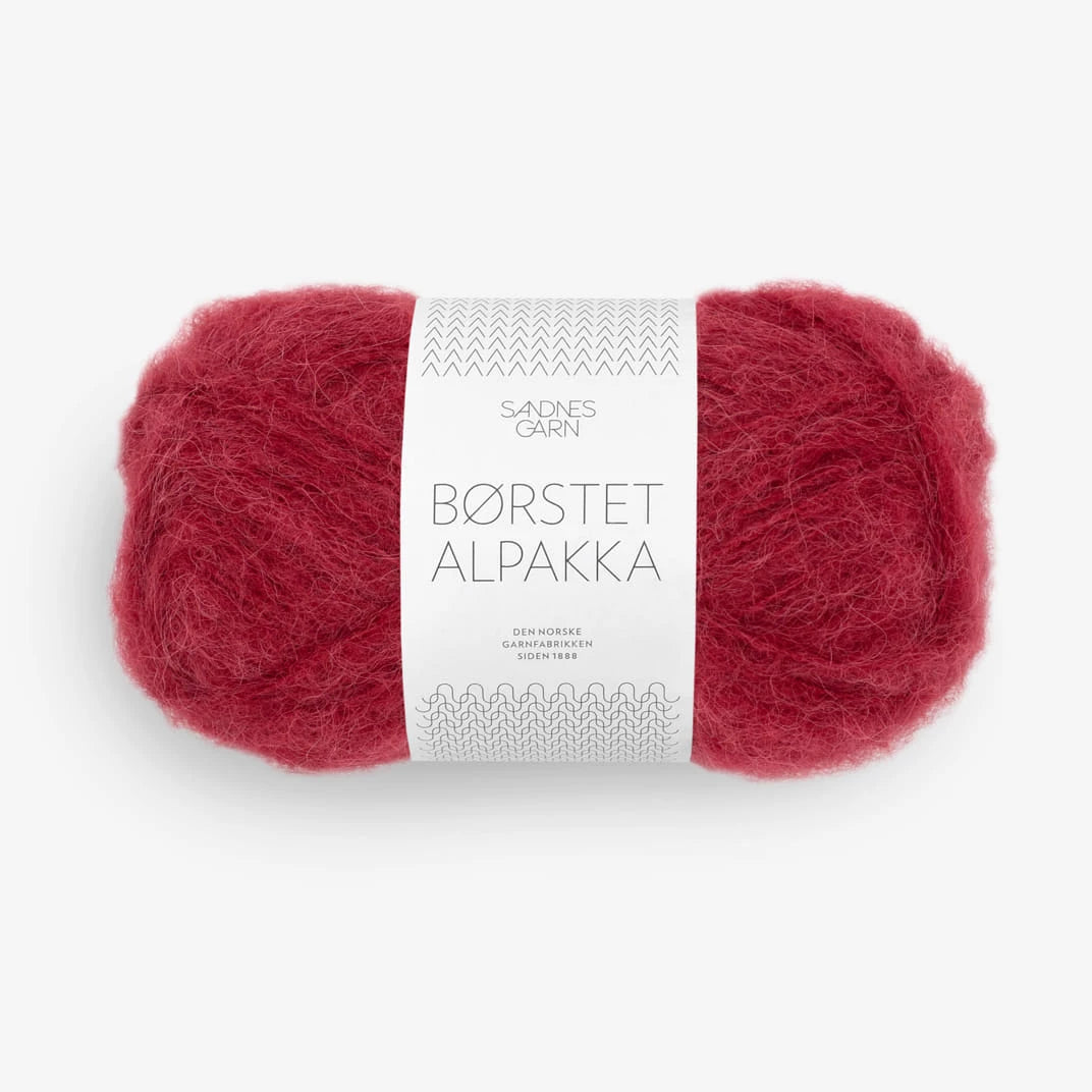 Sandnes Garn Borstet Alpakka, 4236 DYP RÖD