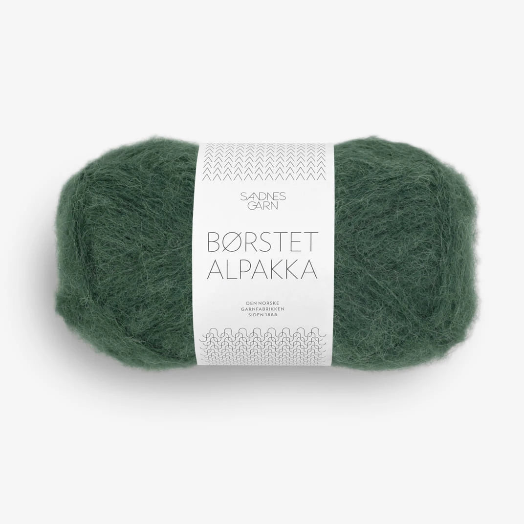 Sandnes Garn Borstet Alpakka, 8581 DYP SKOGGRÖN