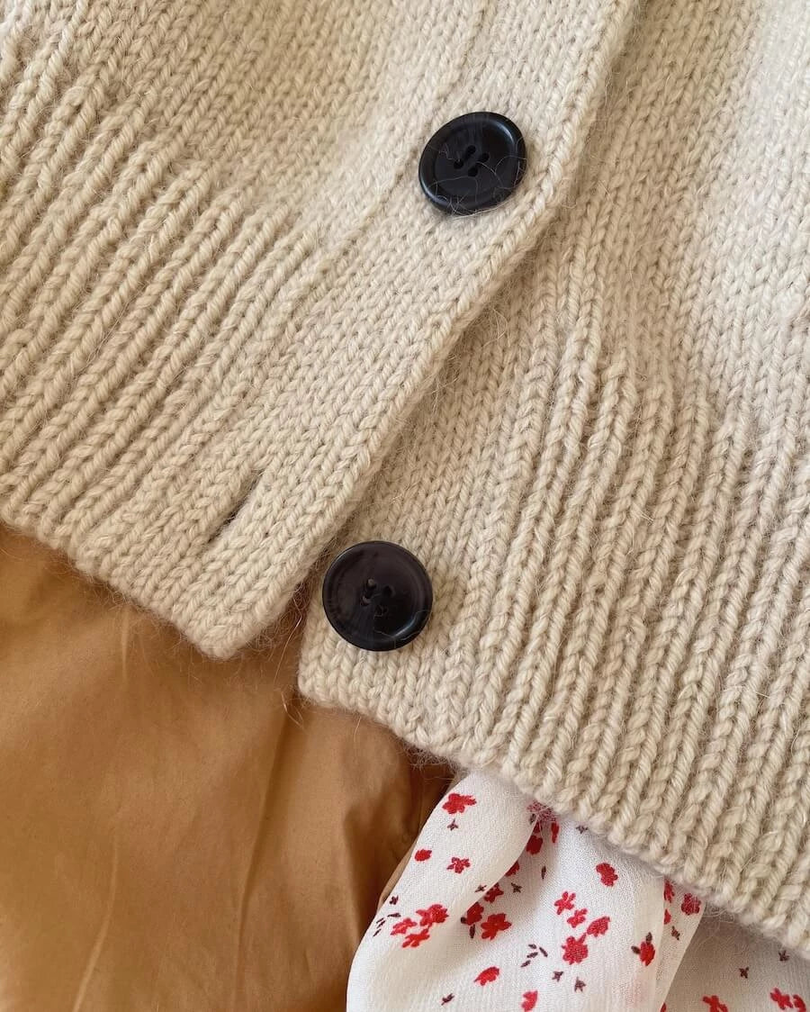 Champagne Cardigan by PetiteKnit