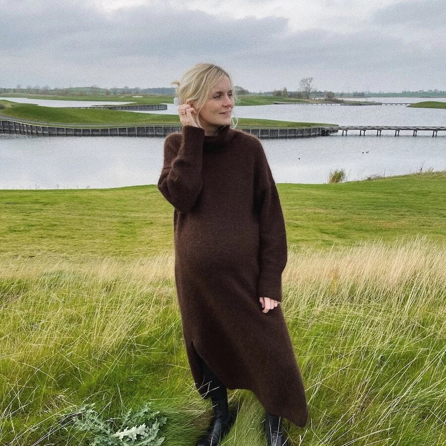 Chestnut Dress by PetiteKnit