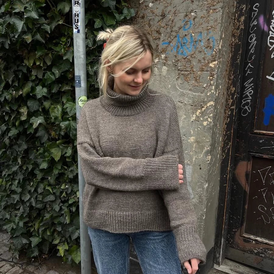 Chestnut Dress by PetiteKnit