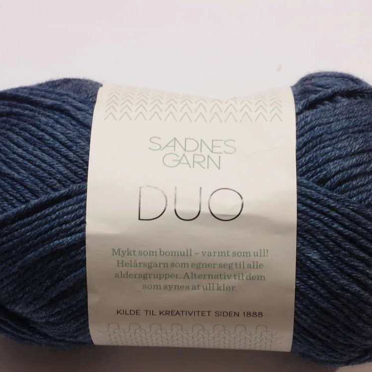 Duo Sandnes Garn 5864 Blå Melert
