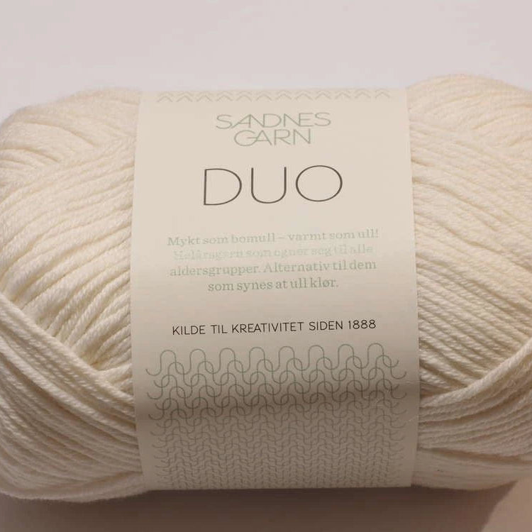Duo Sandnes Garn 1002 Hvit