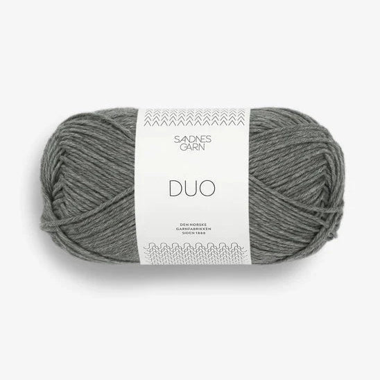 Sandnes Garn Duo, 9071 Stövet Olivegrönn