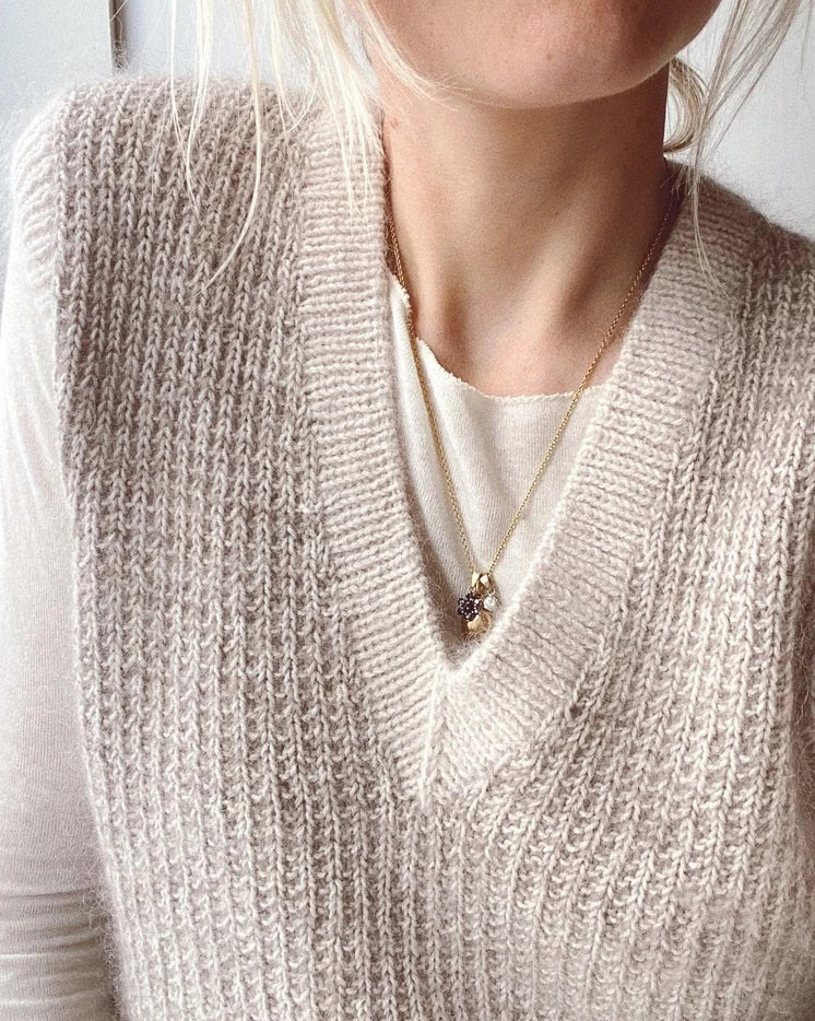 Friday Sliopver V-neck by PetiteKnit