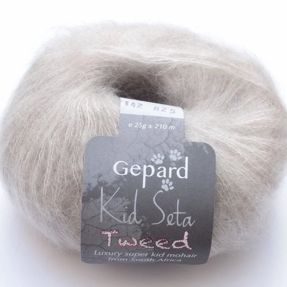 Gepard Kid Seta Tweed, silkkimohair 142 Nordic Snow