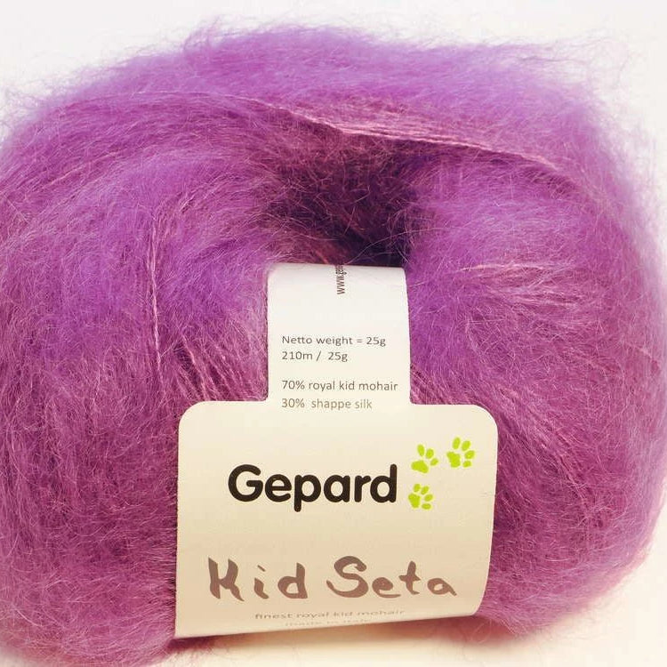 Gepard Kid Seta, silkkimohair 1113 lila