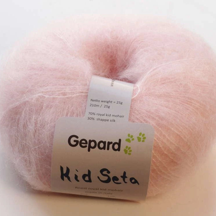 Gepard Kid Seta, silkkimohair 413 vaaleanpunainen
