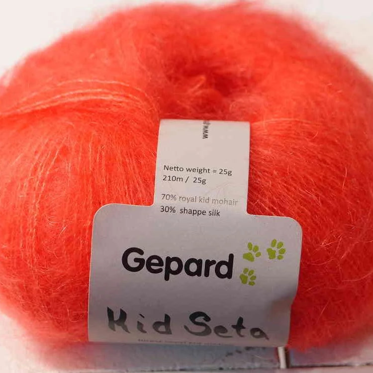 Gepard Kid Seta, silkkimohair 460 lohipinkki