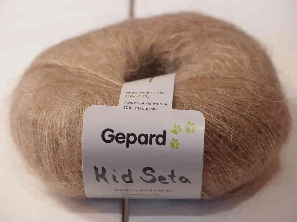 Gepard Kid Seta, silkkimohair 146 beige, meleerattu