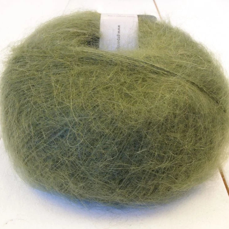 Gepard Kid Seta, silkkimohair 470 jägergrön kid seta