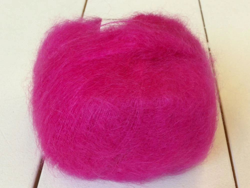 Gepard Kid Seta, silkkimohair 1108 pinkki aniliini
