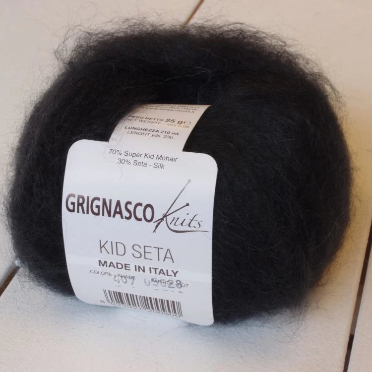 Gepard Kid Seta, silkkimohair 407 black