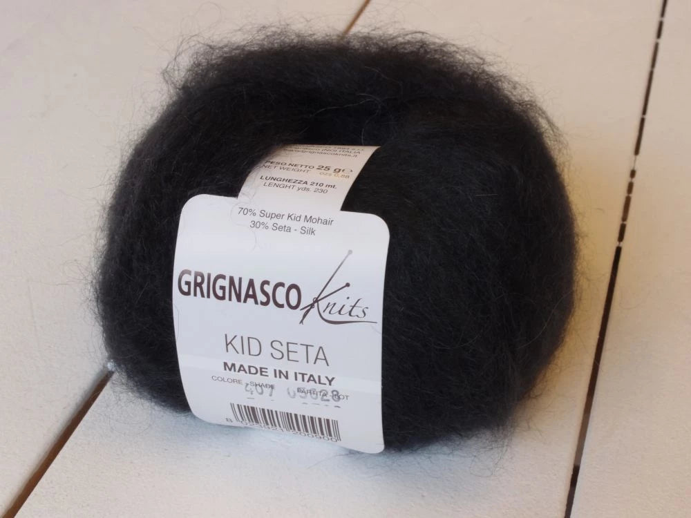 Gepard Kid Seta, silkkimohair 407 black