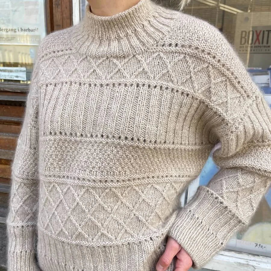 Ingrid Sweater pattern by PetiteKnit