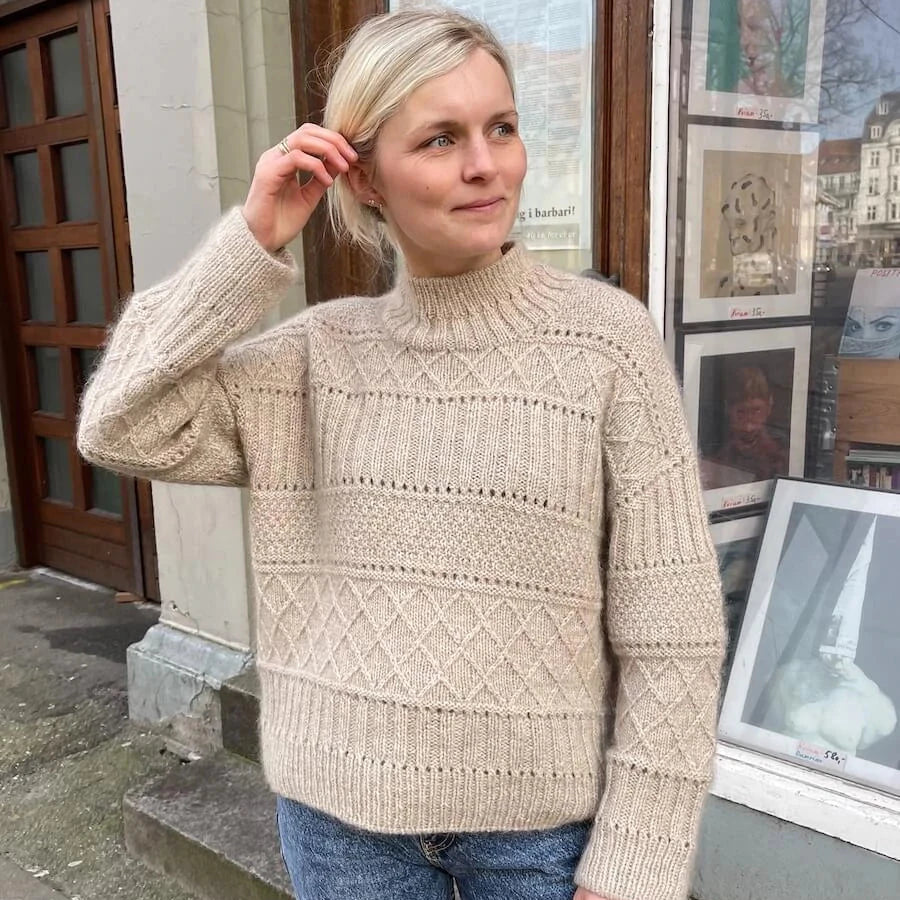 Ingrid Sweater pattern by PetiteKnit