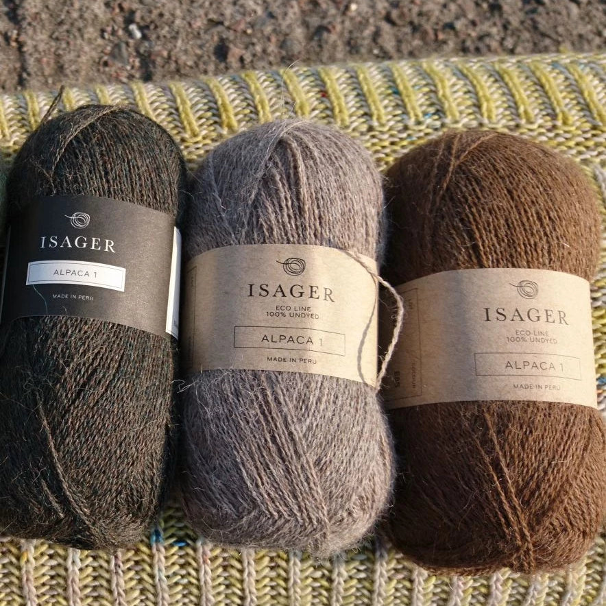 Isager Alpaca 1 - Ruskeansävyiset alpakkalangat