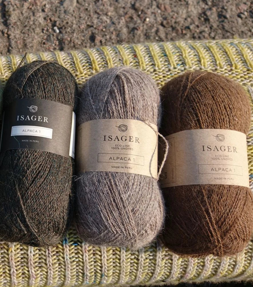 Isager Alpaca 1 - Ruskeansävyiset alpakkalangat
