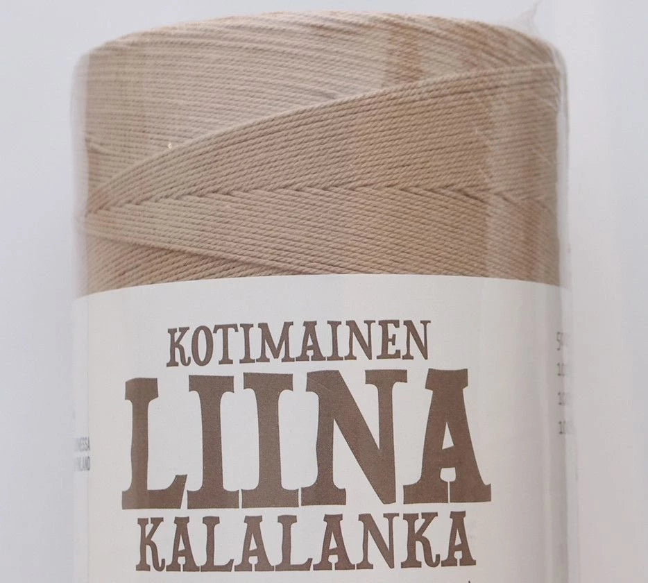 Liina Kalalanka, Suomen Lanka, tiukkakierteinen puuvillalanka 12-säikeinen beige