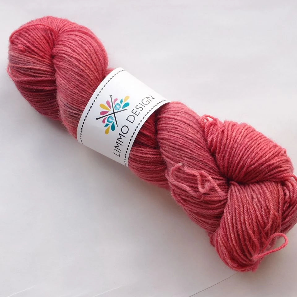 Limmo Design Sockgarn Vinröd