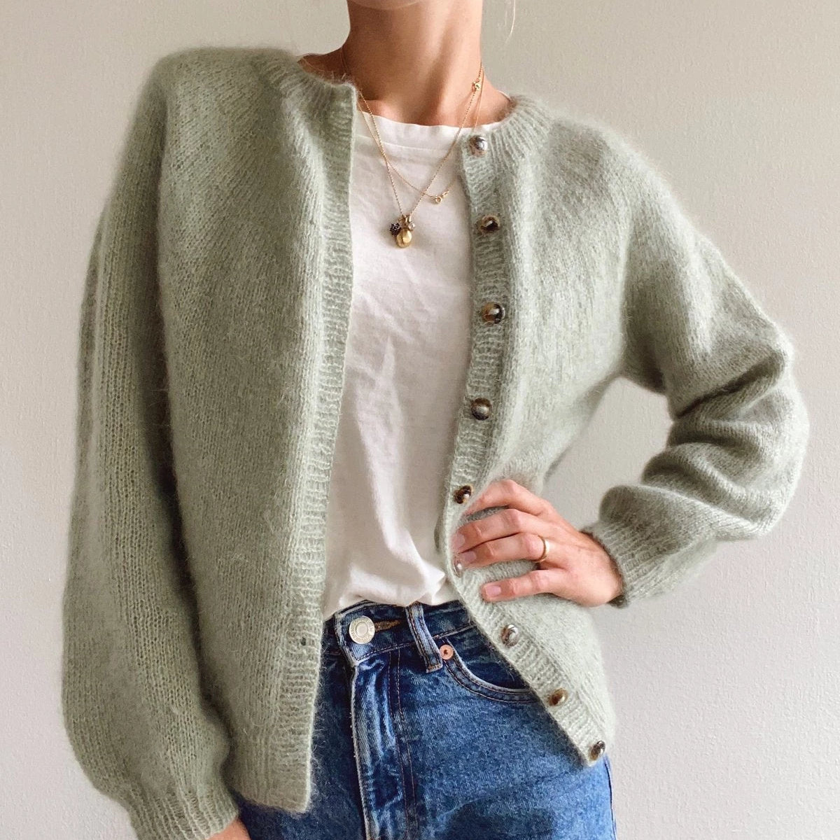 Novice Cardigan, Mohair Edition by PetiteKnit