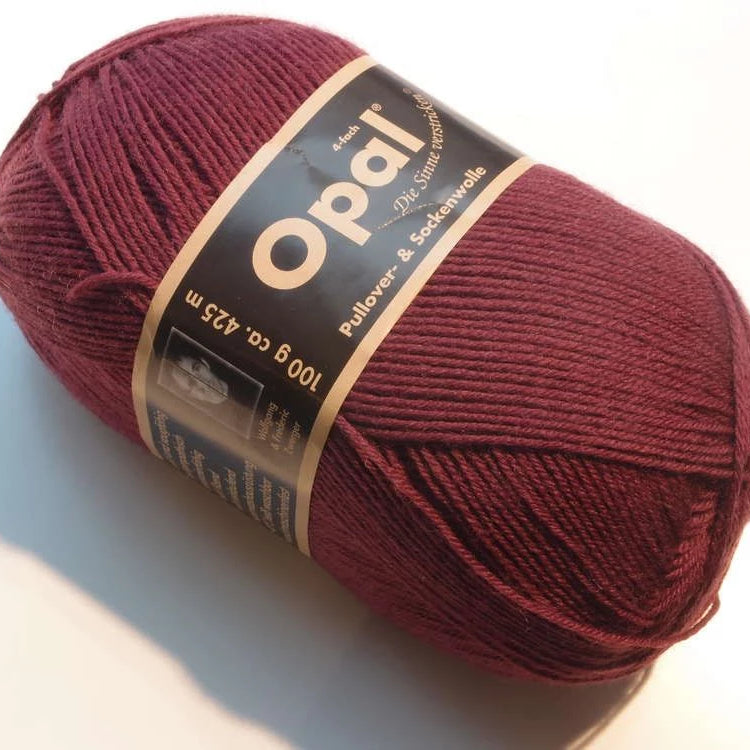 Opal Uni 4 ply 5196 viininpunainen