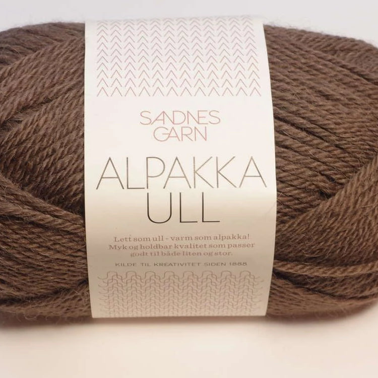 Sandnes Garn Alpakka Ull 3161 mellombrun