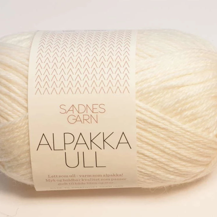 Sandnes Garn Alpakka Ull 1002 valkoinen