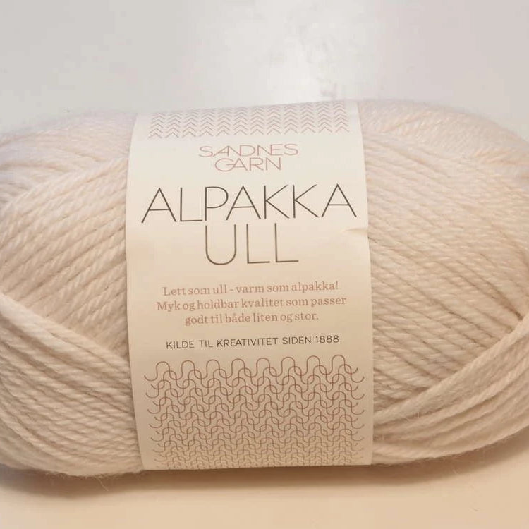Sandnes Garn Alpakka Ull 1015 Kitt