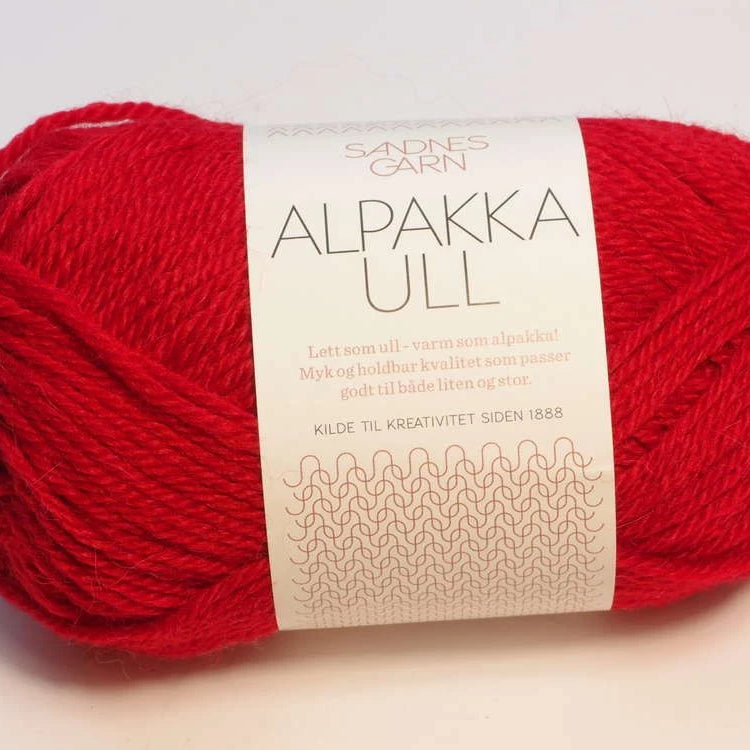 Sandnes Garn Alpakka Ull 4219 röd