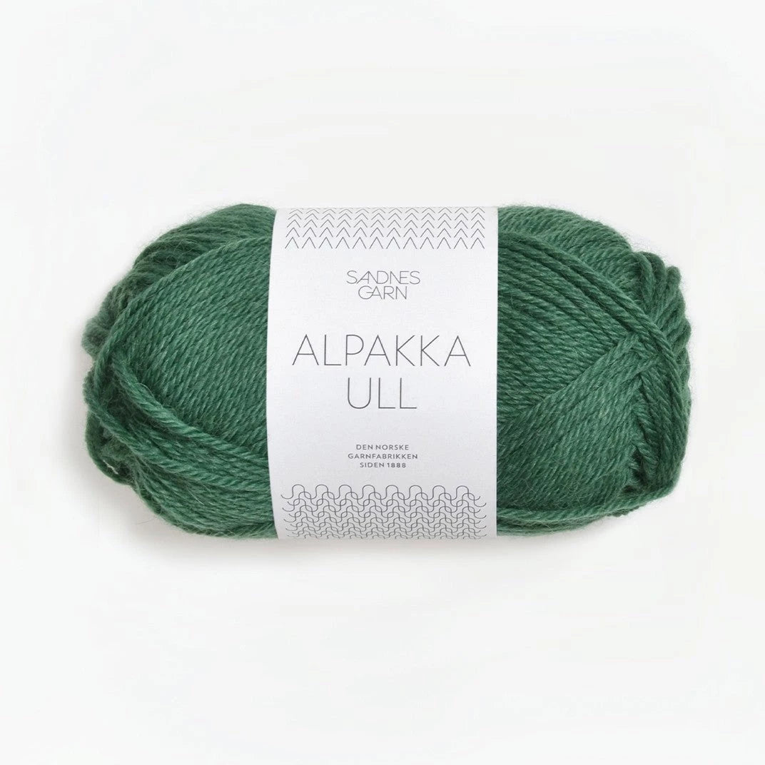 Sandnes Garn, Alpakka Ull 8063 Mörk grönn