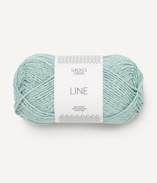 puuvilla pellava viskoosi lanka, vaalea mintun värinen