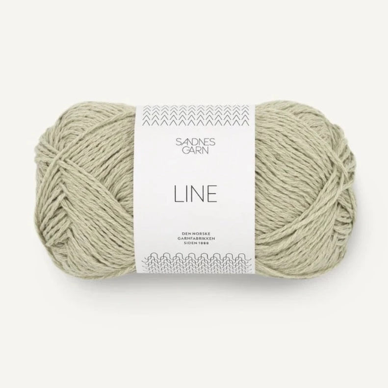 puuvill pellava viskoosi lanka, harmaan vihreä