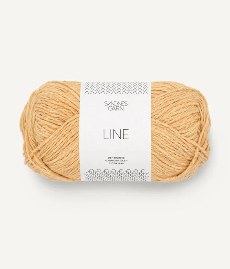 puuvilla pellava viskoosi lanka, vaaleankeltainen