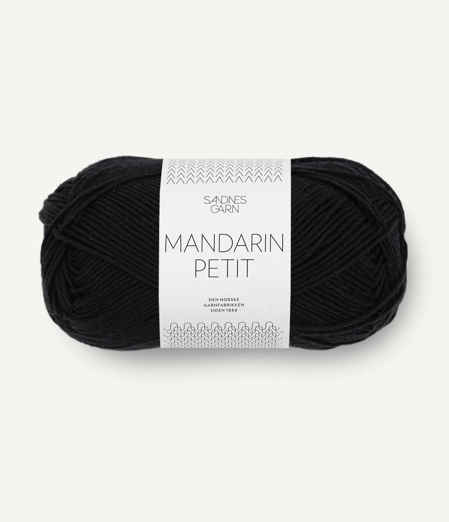 Sandnes Garn, Mandarin Petit 1099 Musta