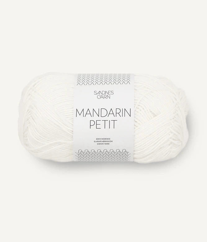 Sandnes Garn, Mandarin Petit 1002 Hvit