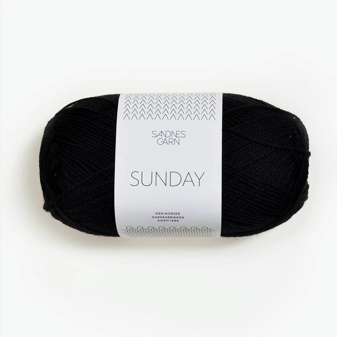 Sandnes Garn Sunday, 1099 Svart